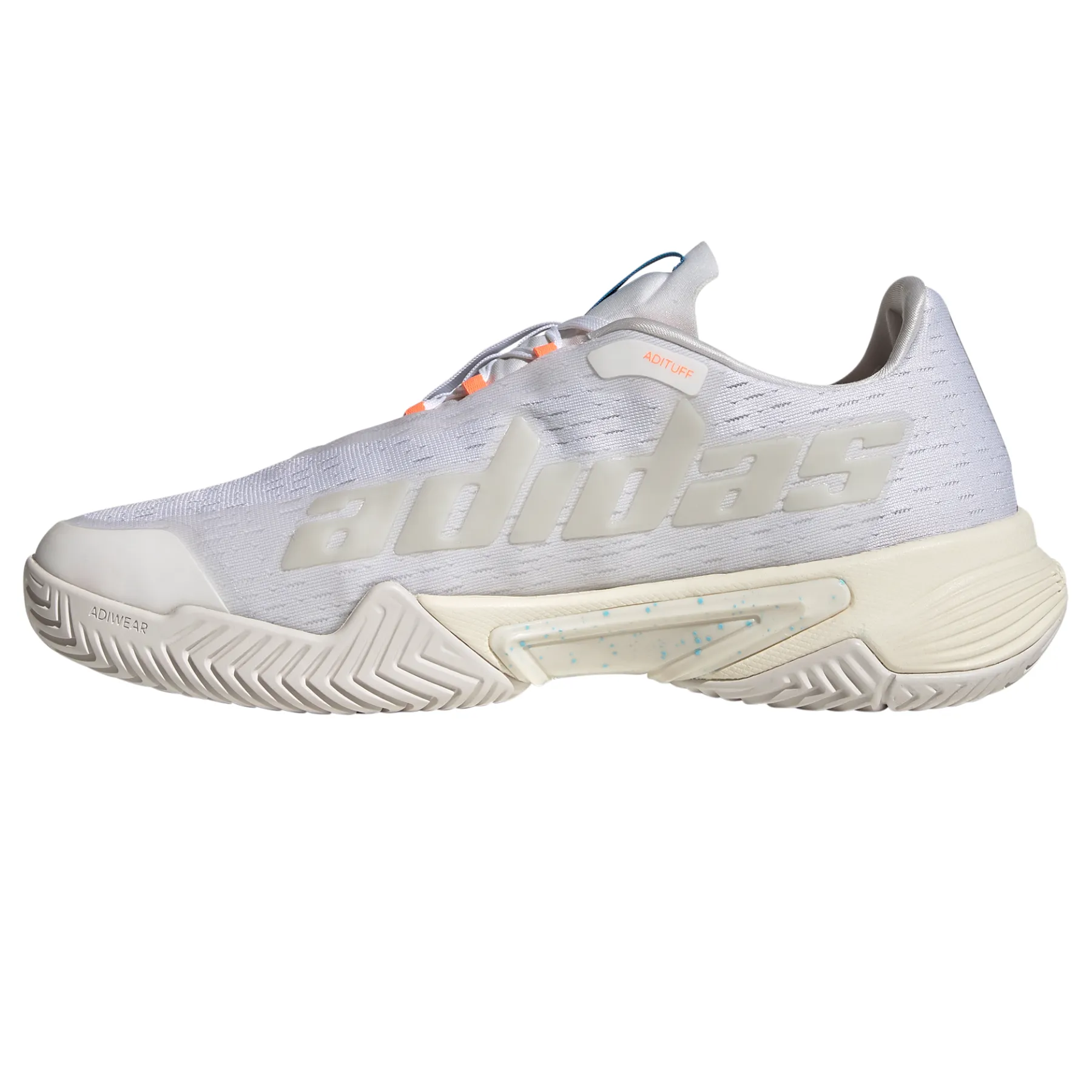 Adidas Performance Barricade  Men Tennis Shoes - Cloud White/Pulse Blue/Mint Ton Hyperflex Grooves