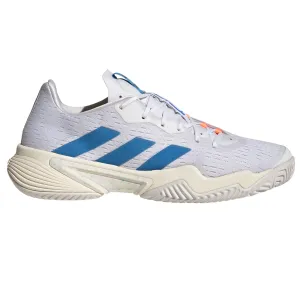 Pressure Dispersing Midsole Impact Diffusion Adidas Performance Barricade  Men Tennis Shoes - Cloud White/Pulse Blue/Mint Ton