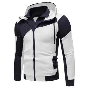 West Louis? Spring Zipper Hooded Sweatshirt Streetwear Basics