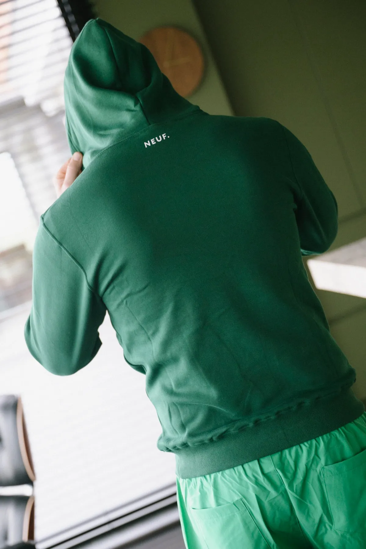Minimalist Design Joy Hoodie - Green
