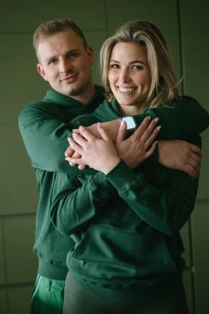 Joy Hoodie - Green Easy iron Machine washable