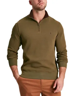 Joules Alistair Quarter Zip Cotton Sweatshirt Comfy Street Style