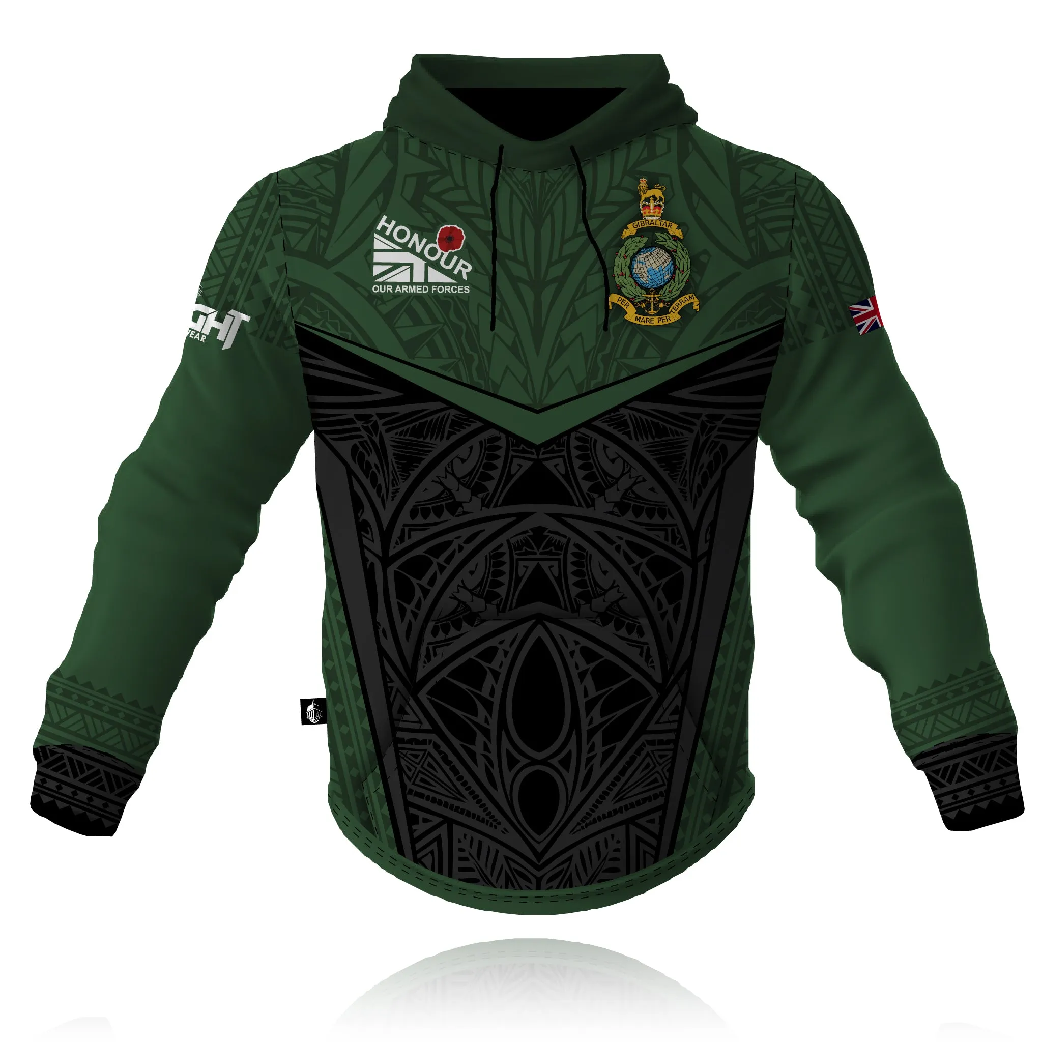 Honour Our Armed Forces - Royal Marines Remembrance - Tech Hoodie product fringe edginess Tweed