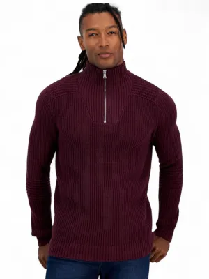 Urban Chic Men's Knitted Sweaters,Vintage Wine