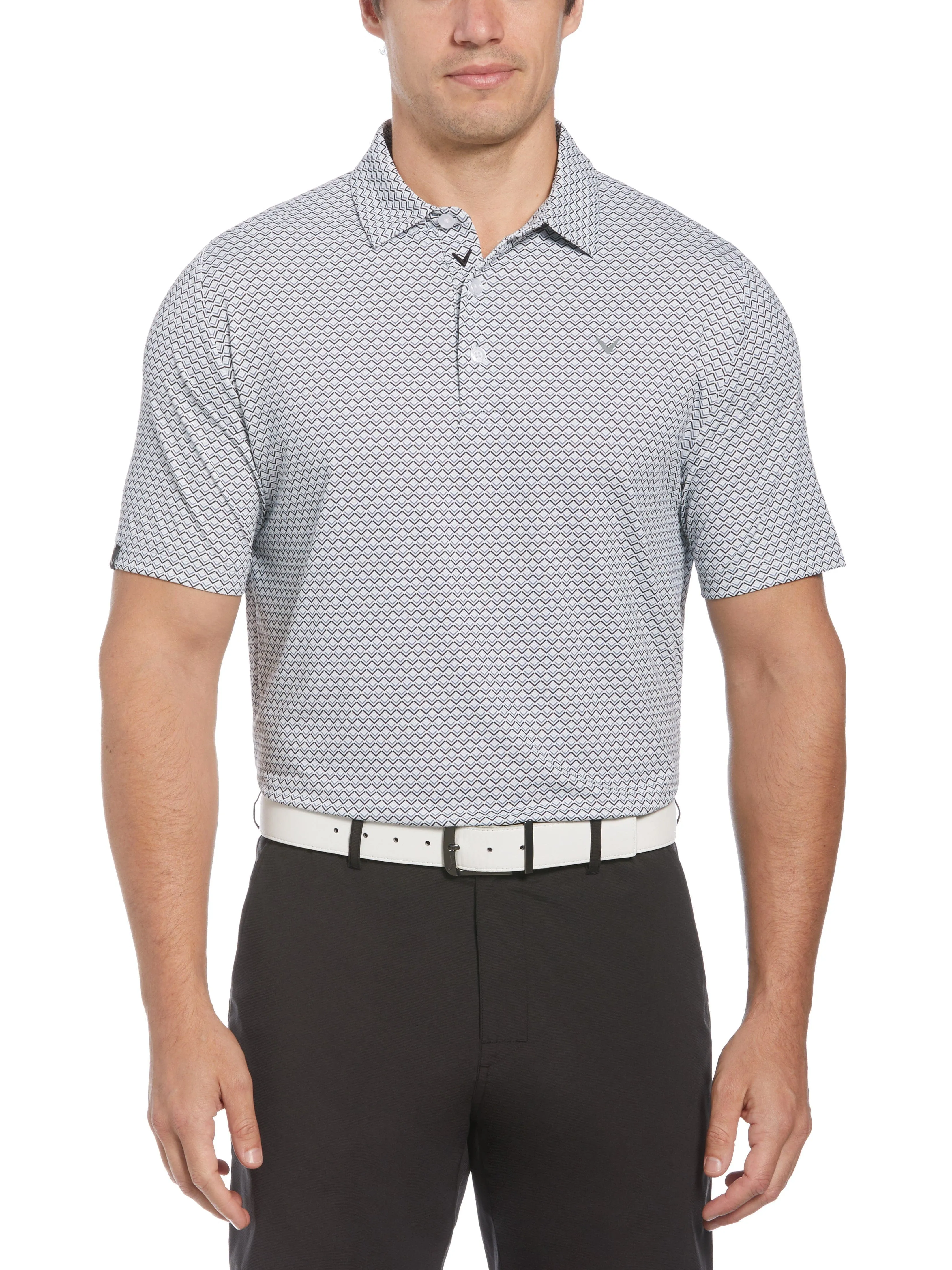 Mens Chevron Printed Polo Trendy Design SlimFit Design