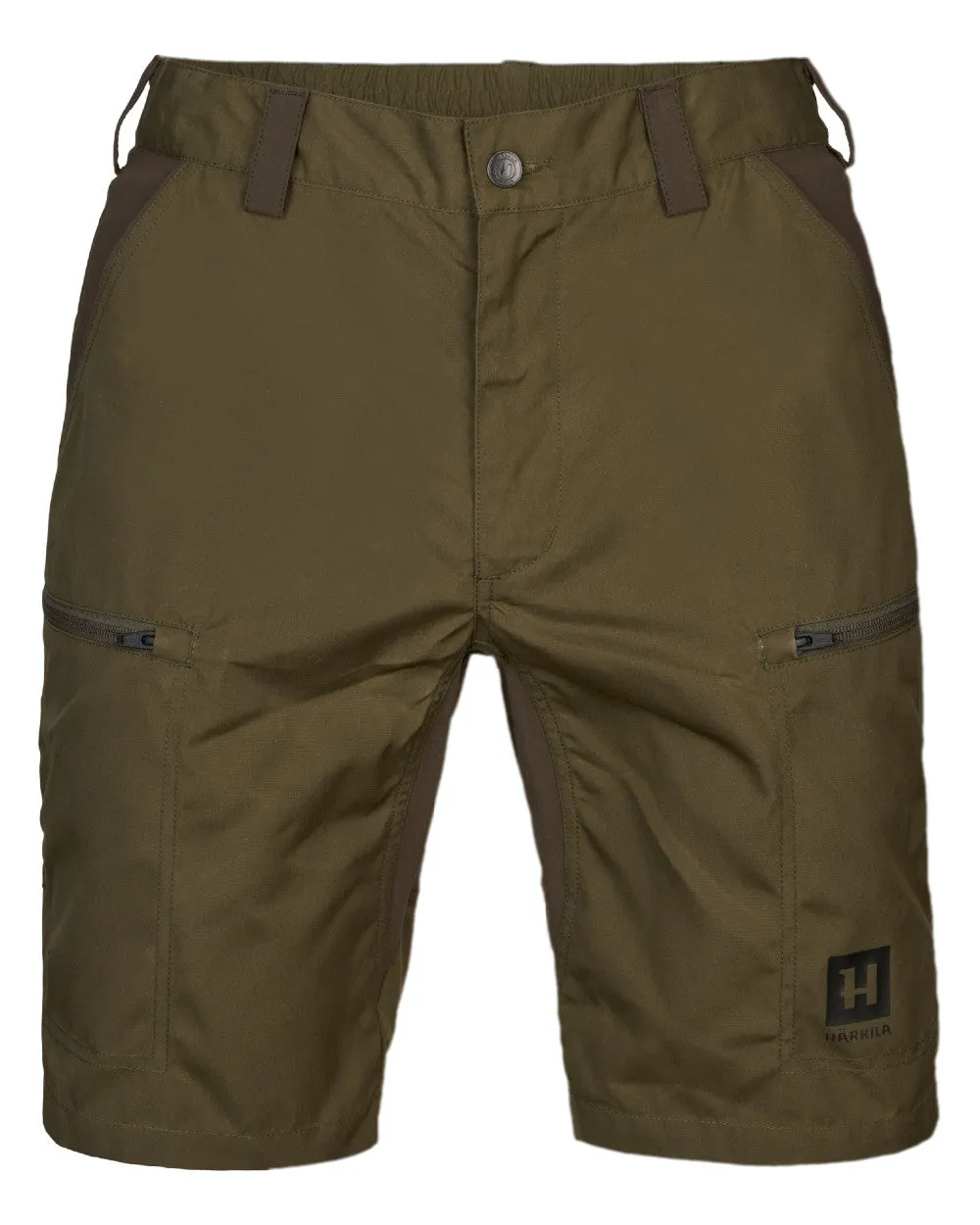 Harkila Mens Fjell Shorts barbecue outfit embroidery details