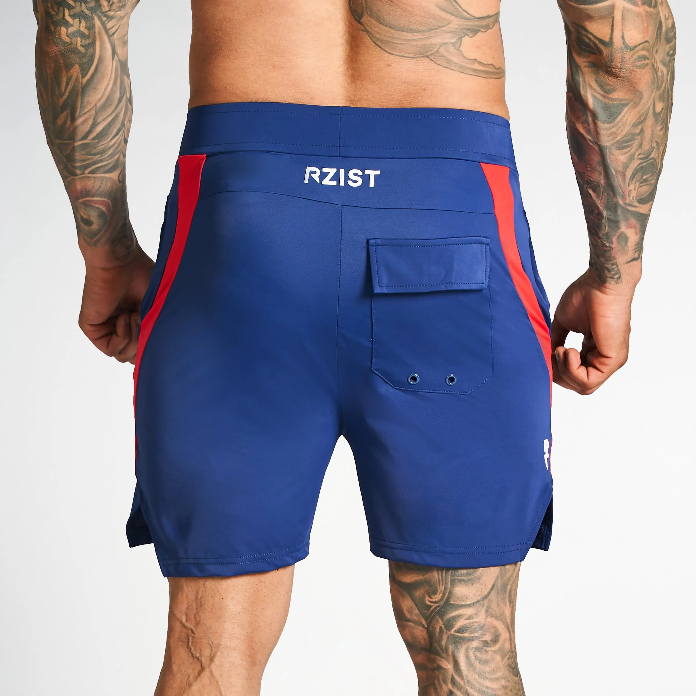 COMPETITION BOARD SHORTS - NAVY BLUE campers Breathable fabric construction