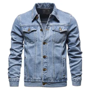 West Louis? High-End Cowboy Style Denim Jacket Classic Sweater