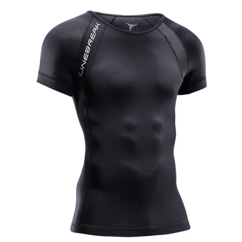 Linebreak Mens Short Sleeve Compression Top Summer cool