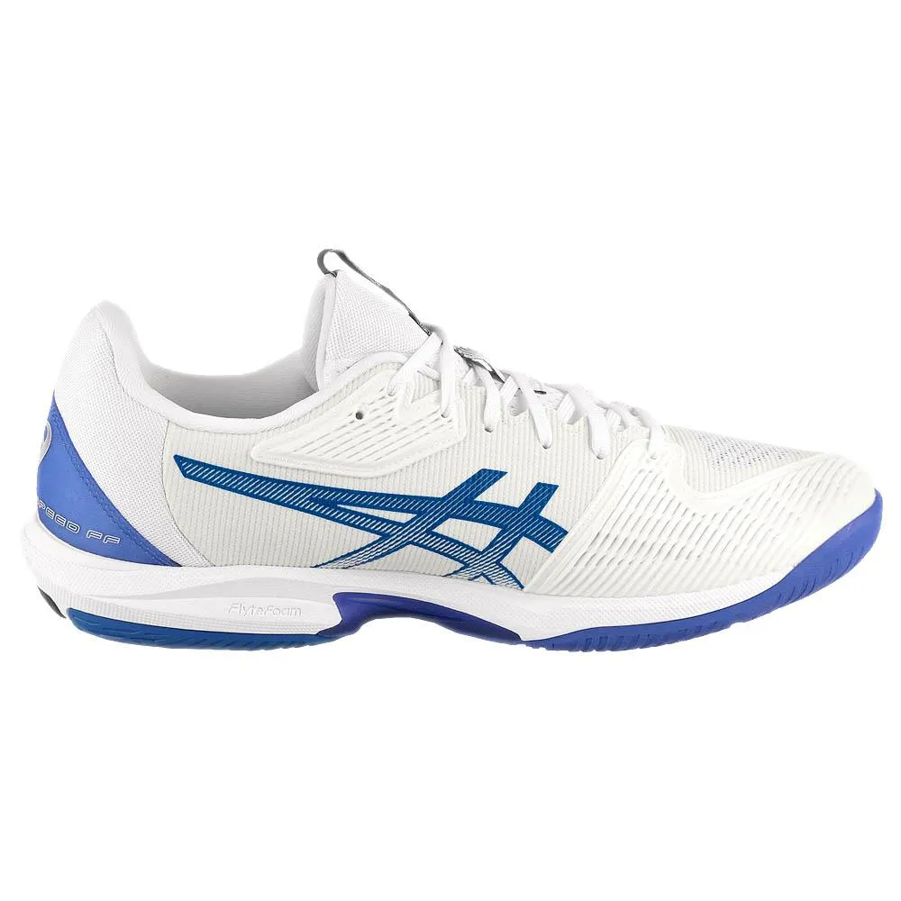 Asics Men's Solution Speed FF 3 - White/Tuna Blue Trail Fit