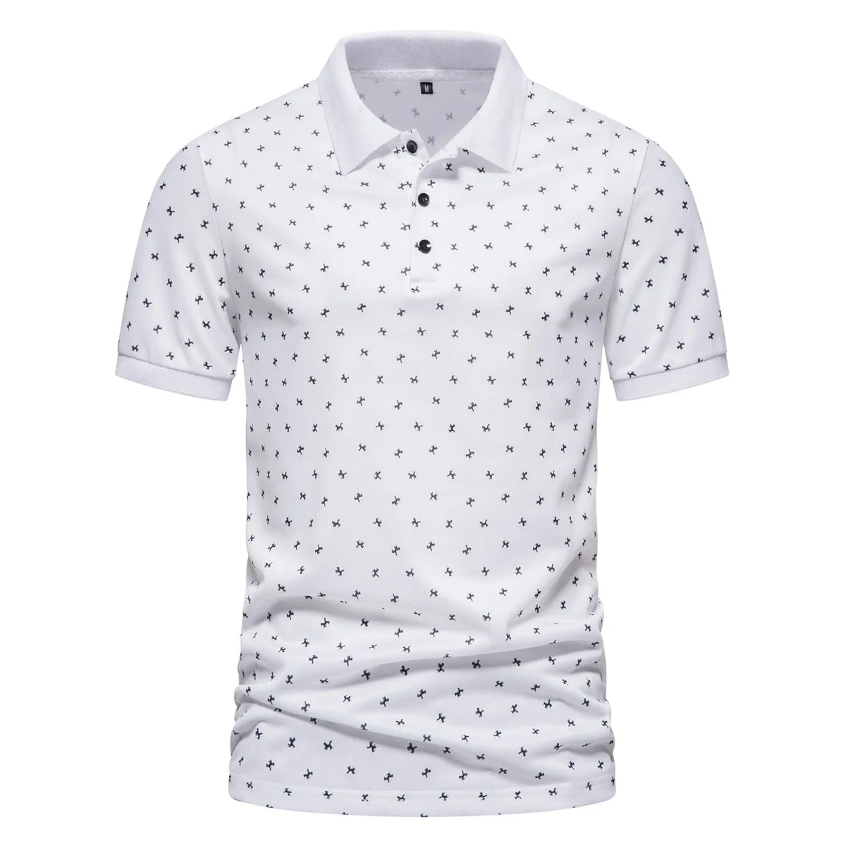 West Louis? Business Style Short Sleeved Polo Shirt Relaxed Wear SoftTouch Collar Lining