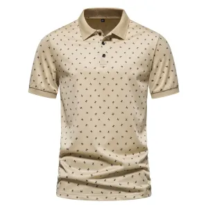 Summer Golf Everyday Essential West Louis? Business Style Short Sleeved Polo Shirt