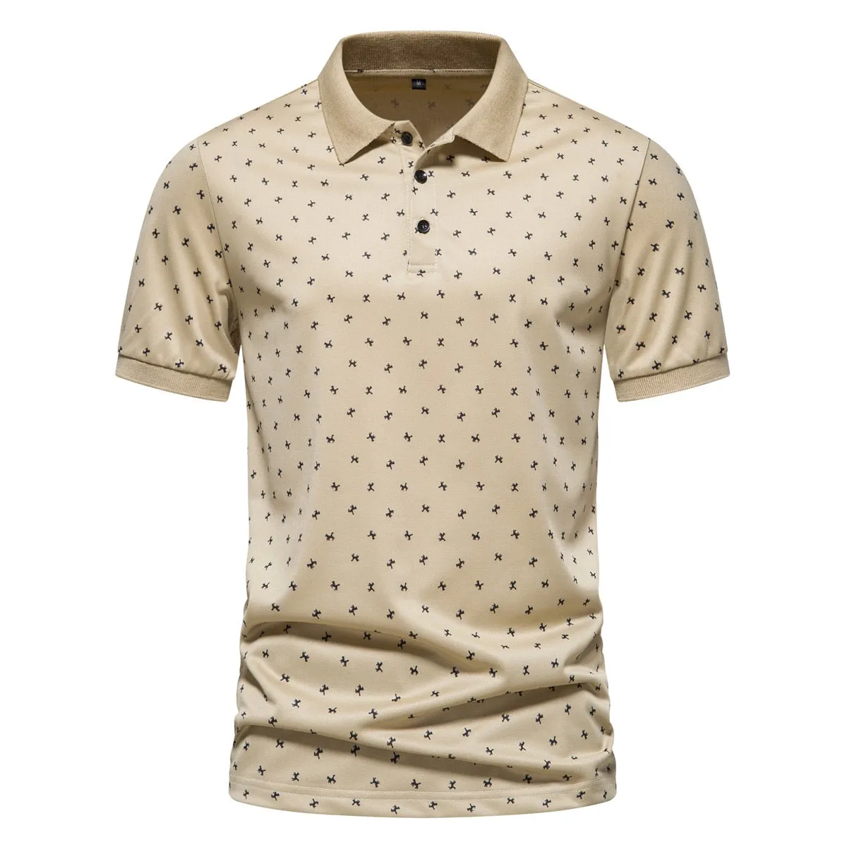 West Louis? Business Style Short Sleeved Polo Shirt Casual Layer