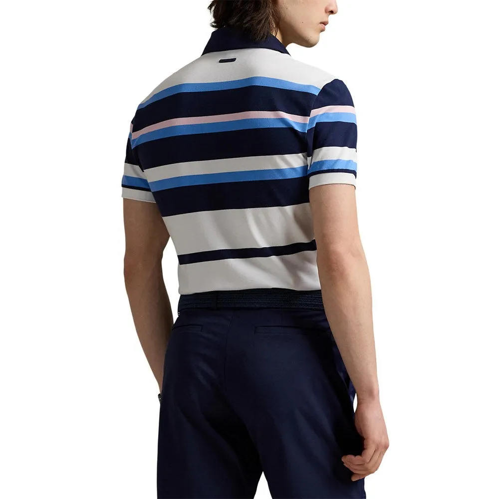 RLX Ralph Lauren Performance Pique Golf Polo Shirt - Refined Navy Multi Versatile Comfort Breathable Base