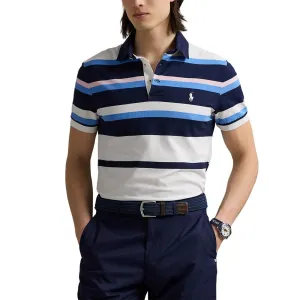 RLX Ralph Lauren Performance Pique Golf Polo Shirt - Refined Navy Multi Breathable Top