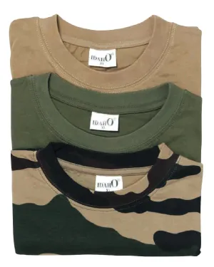 Percussion T-Shirts Camo Three Pack Anti Pilling Fabric