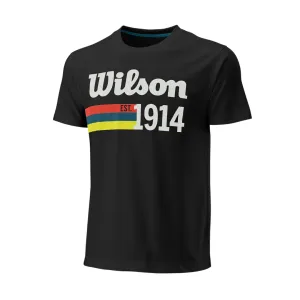 Wilson Script 14" Tech Tee - Black Comfort Apparel Heat Transfer Printing