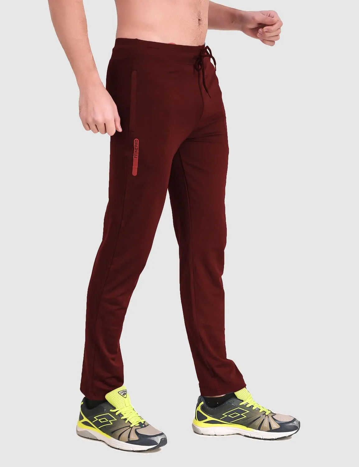 Versatile Comfort Chilly Layering Pro-Flex Slim Fit Track Pant - Maroon