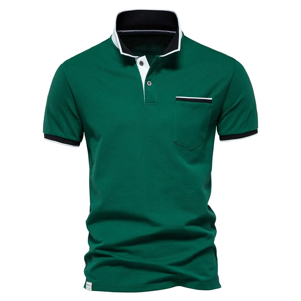 West Louis? Brand Summer Cotton Casual Polo Shirt Essential Design Flexible Style