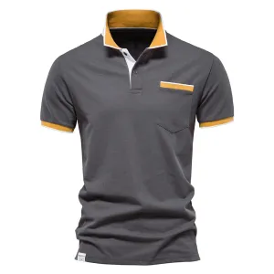 West Louis? Brand Summer Cotton Casual Polo Shirt Luxe style
