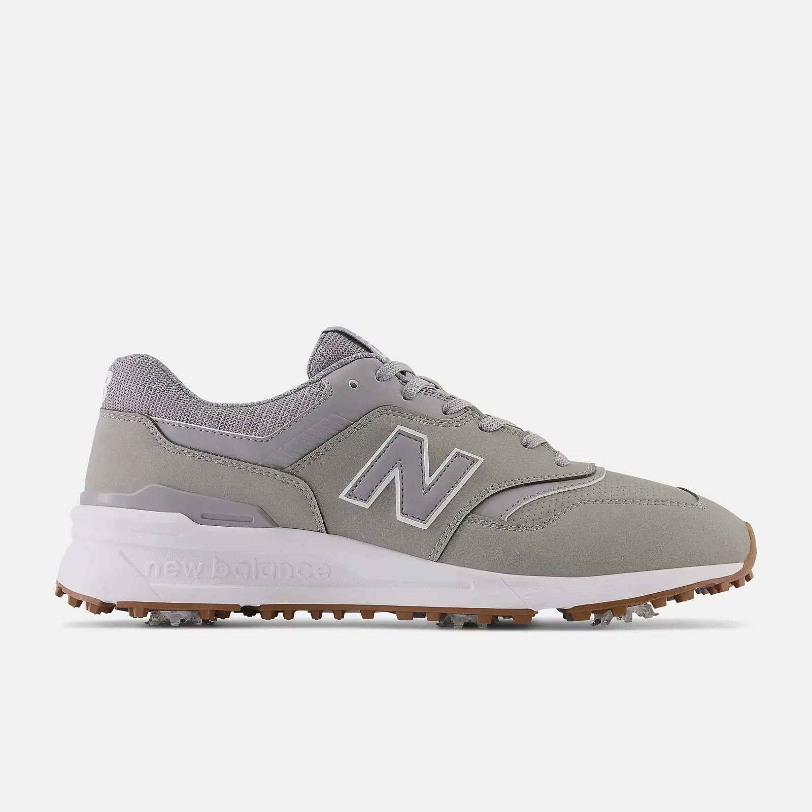 New Balance Mens 997 Golf Golf Shoe - GREY Dry Walk Comfort Motion Pro