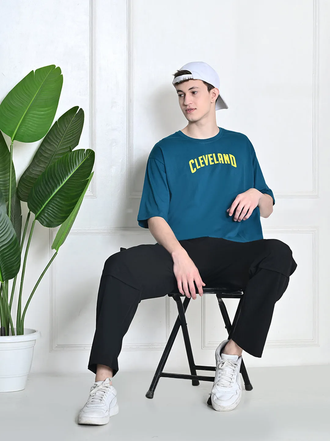 Everyday 100% Cotton Cleaveland T-shirt ?C Teal All-Day Comfort Wear Flexible stretch