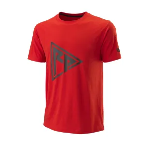 Wilson Rush Pro Tech Tee - Red/Black Active Design Wear