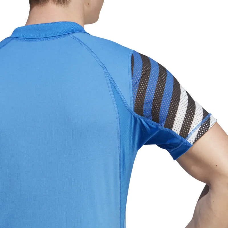Lightweight Wear Adidas Men FreeLift Bright Royal Tennis Pro Polo Shirt
