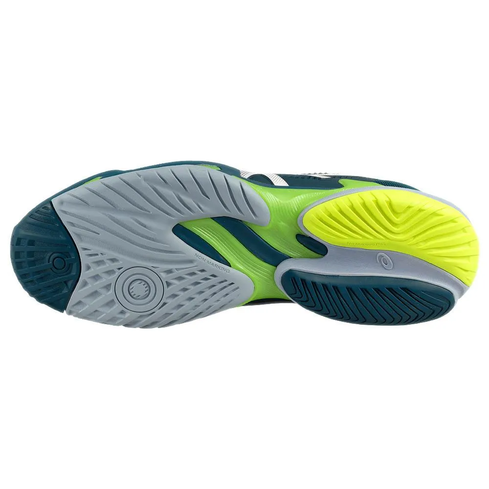 Asics Men's Court FF 3 - Mako Blue/White Sturdy Lacing System