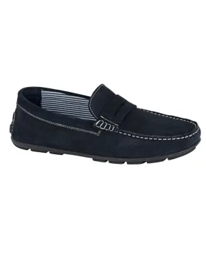 Roamers Mens Square Toe Saddle Loafer Anti Odor Treatment