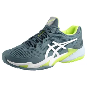 Good Traction Mobility Seekers Asics Men's Court FF 3 - Steel Blue/White