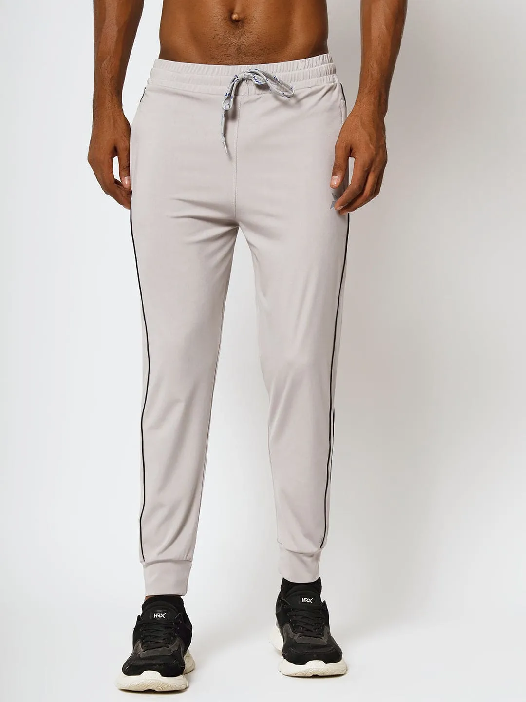 Comfort Design Organic Cotton Blend Tapered Jogger with Pockets - Light Grey