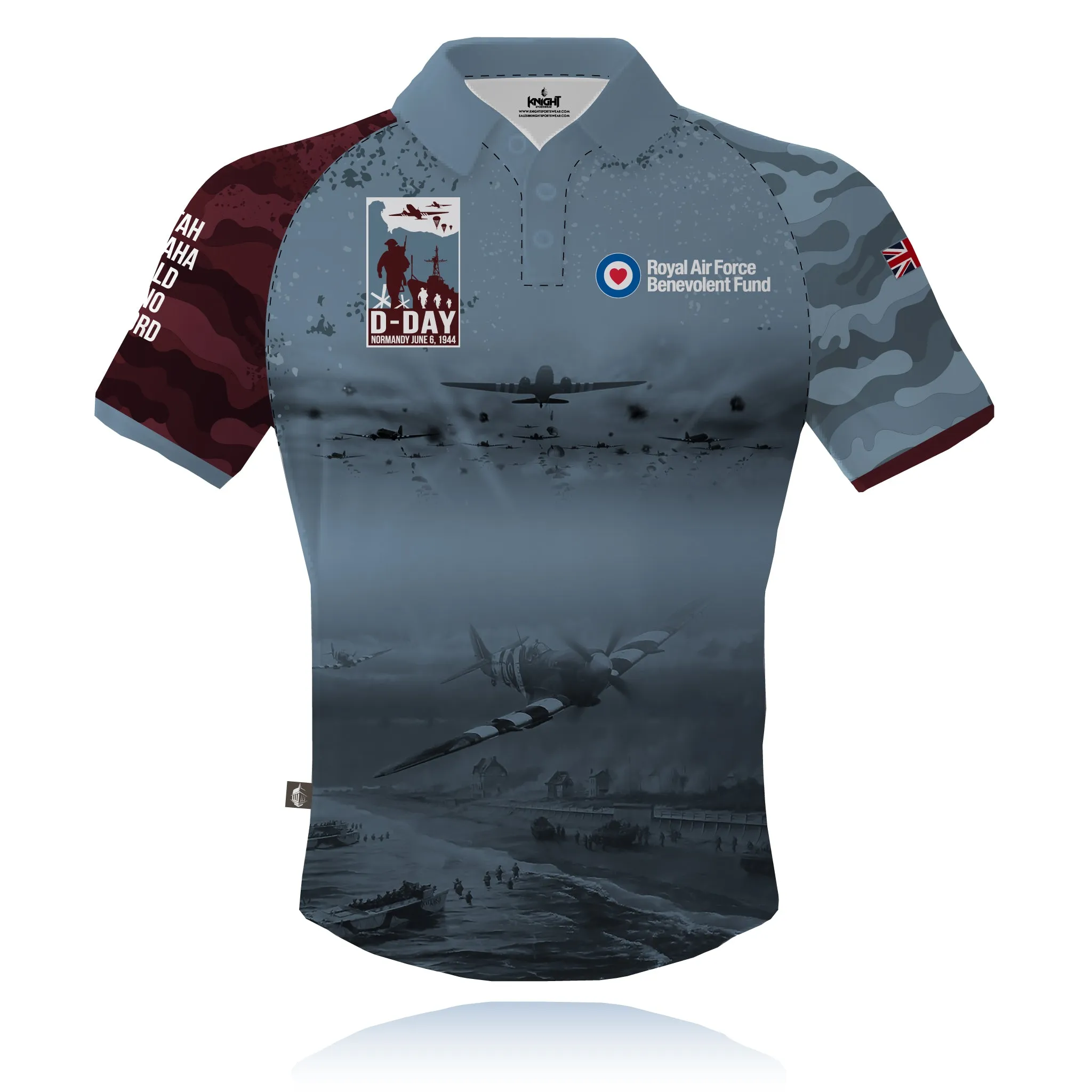 Summer Outing MoistureManagement System Royal Air Force Benevolent Fund D-Day - Operation Overlord - Tech Polo (CLEARANCE)