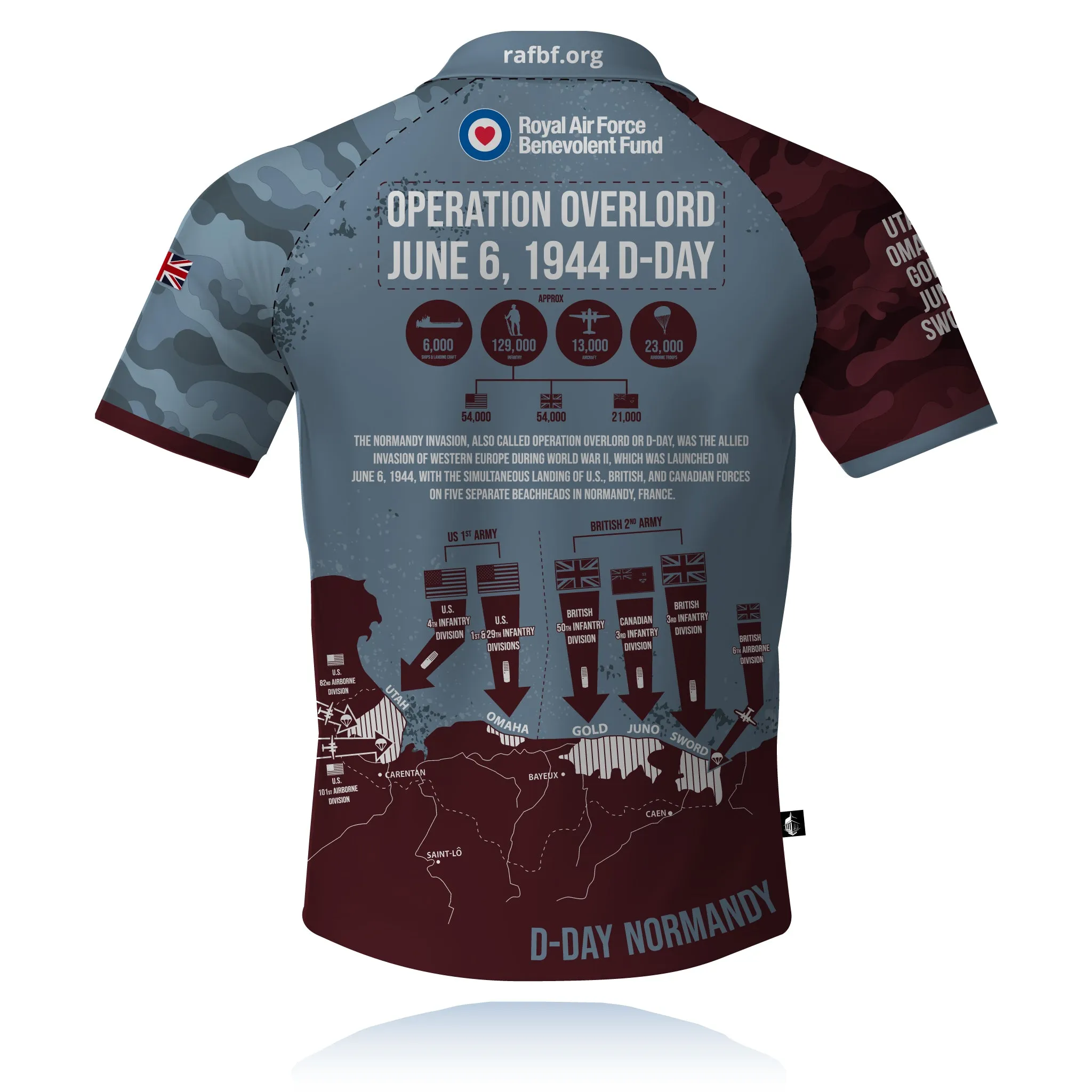 Royal Air Force Benevolent Fund D-Day - Operation Overlord - Tech Polo (CLEARANCE) Premium Layer