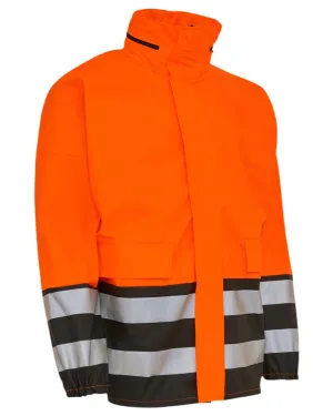 Design Edge Elka Mens Visible Rain Jacket