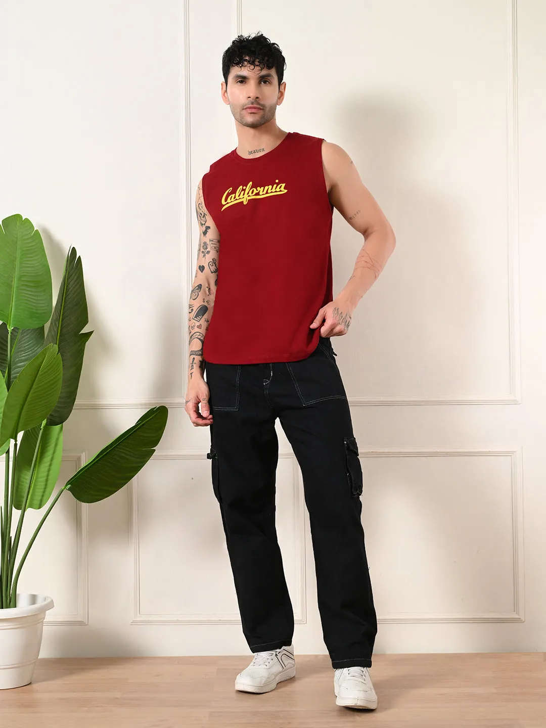 Easy-Wear California Cotton Sando ?C Maroon SustainableCertified