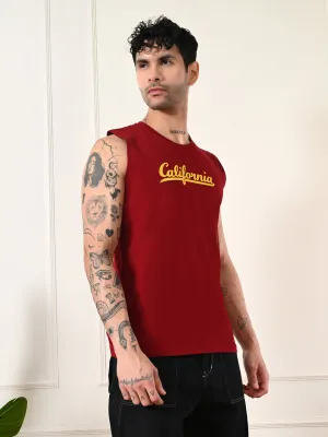 Easy-Wear California Cotton Sando ?C Maroon QuickDry Material