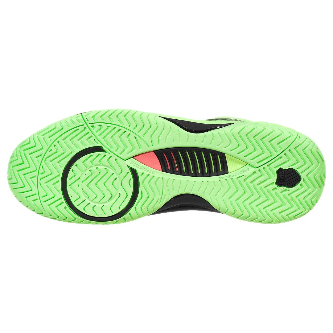 K-Swiss Men's Hypercourt Supreme 2 - Soft Neon Green/Black Neutral Color High Impact Support