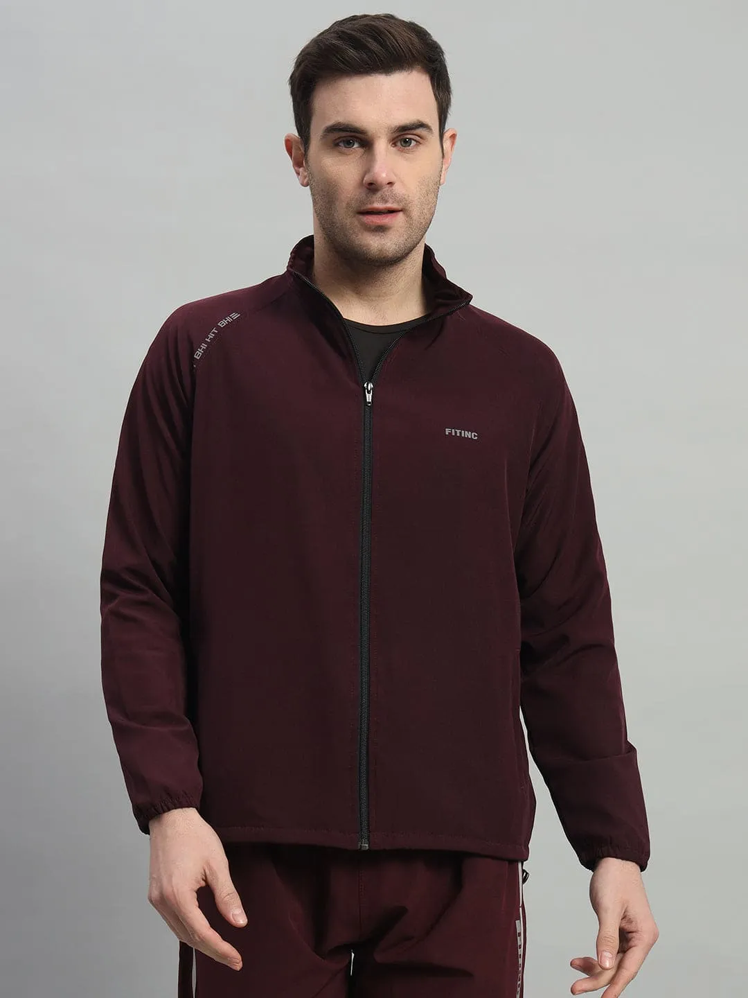 Track Performance Jacket - Wine SmoothEdgeTrim Warm Outerwear