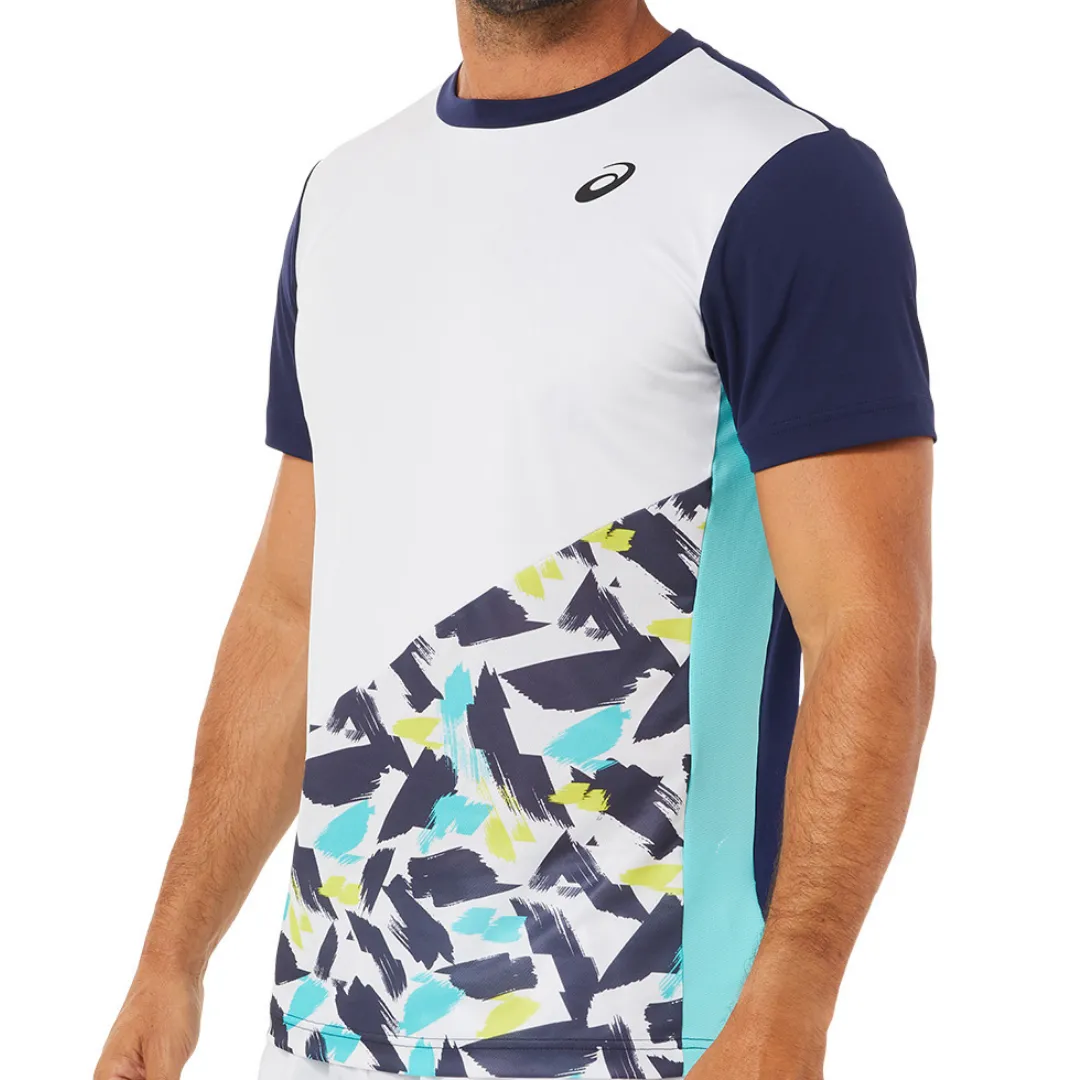 Asics Court Graphic SS Top 2022 - Brilliant White Simple and Light