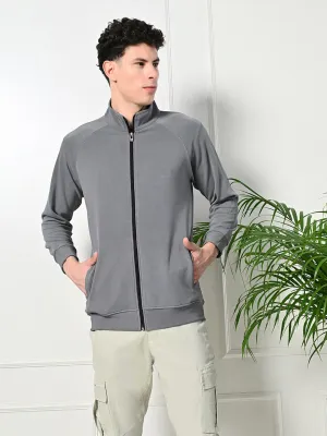 Comfortable clothing Athletic Stretch Jacket - Grey