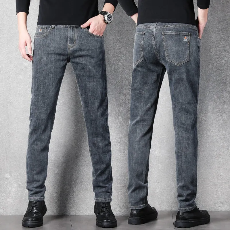 Classic Gym Ready West Louis? Stretch Slim Fit Fashion Designer Denim Jeans
