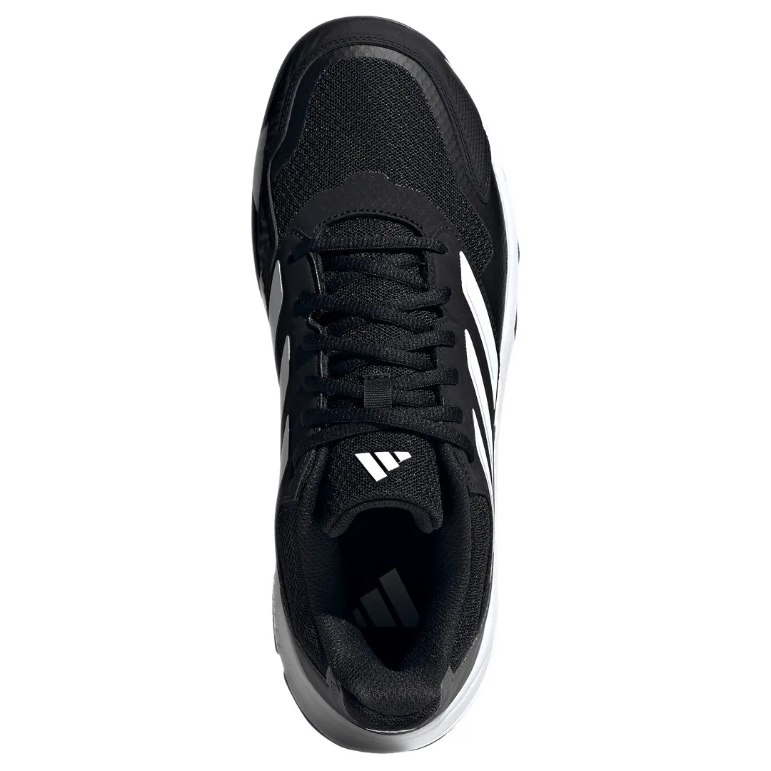 Compression Resistant Foam Athletic Design adidas Men's CourtJam Control 3 - Core Black/Cloud White