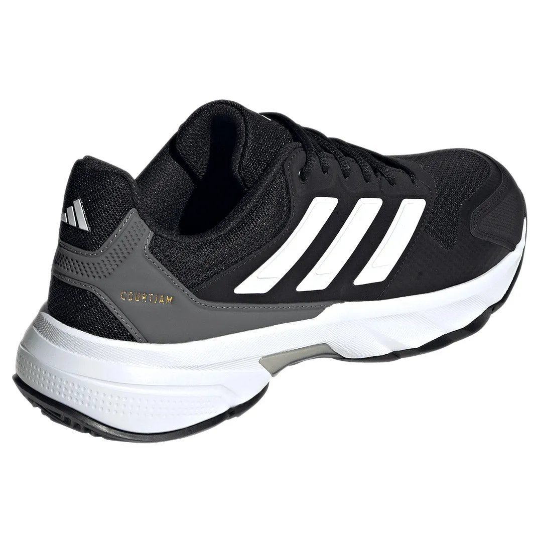 adidas Men's CourtJam Control 3 - Core Black/Cloud White Cushioned Midsole