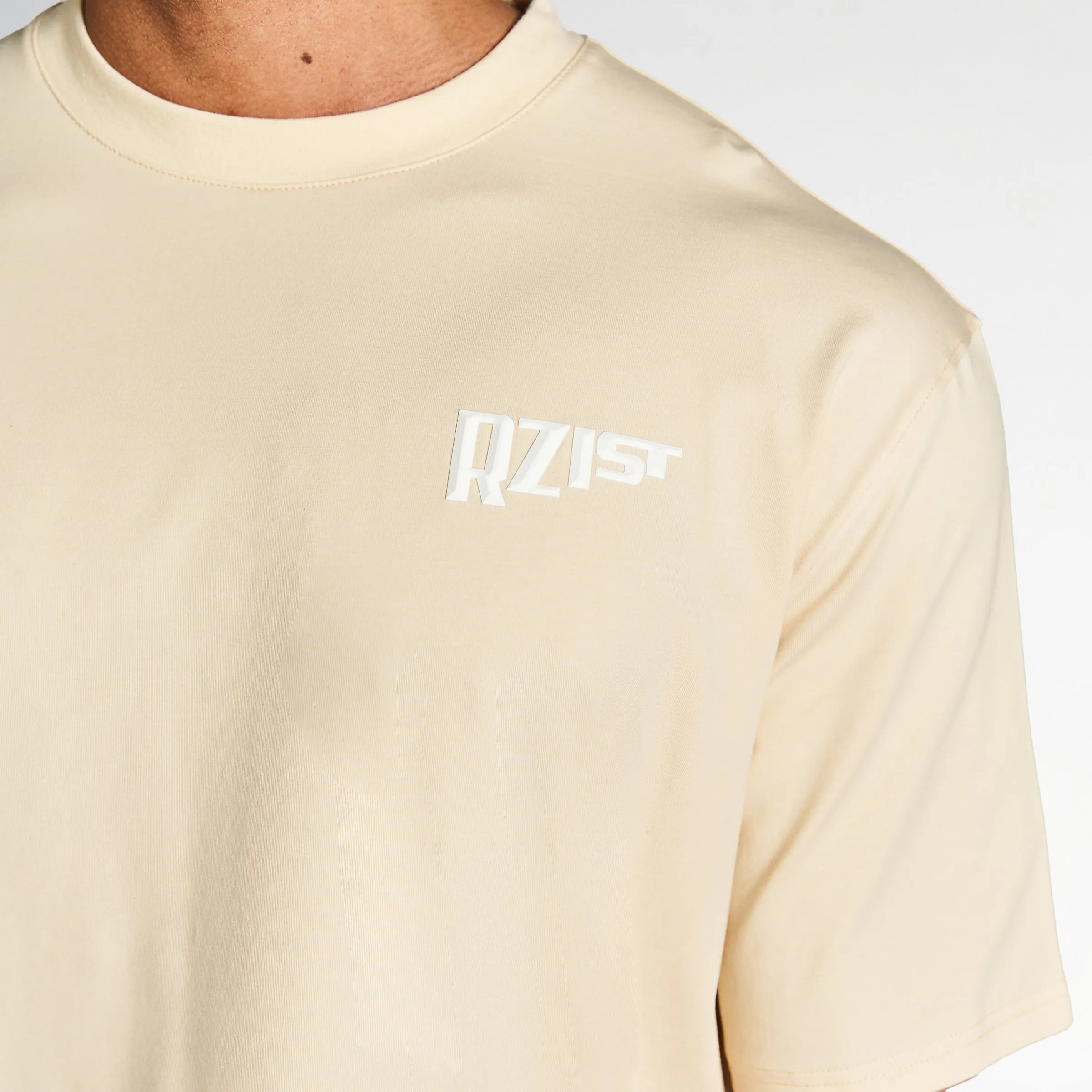 Never Settle Oversized Drop-Shoulder Tee - Macadamia Essential Look