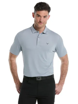 Trendy Design Lightweight Feel Mens Micro Hex Solid Golf Polo