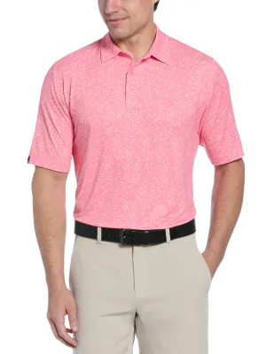 Mens Chevron Print Golf Polo Quality Fabric Flexible Style