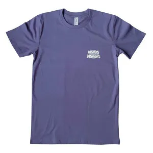 LETOUR Always Digging Casual Tee - Purple Ethically Sourced Materials Lightweight Weave