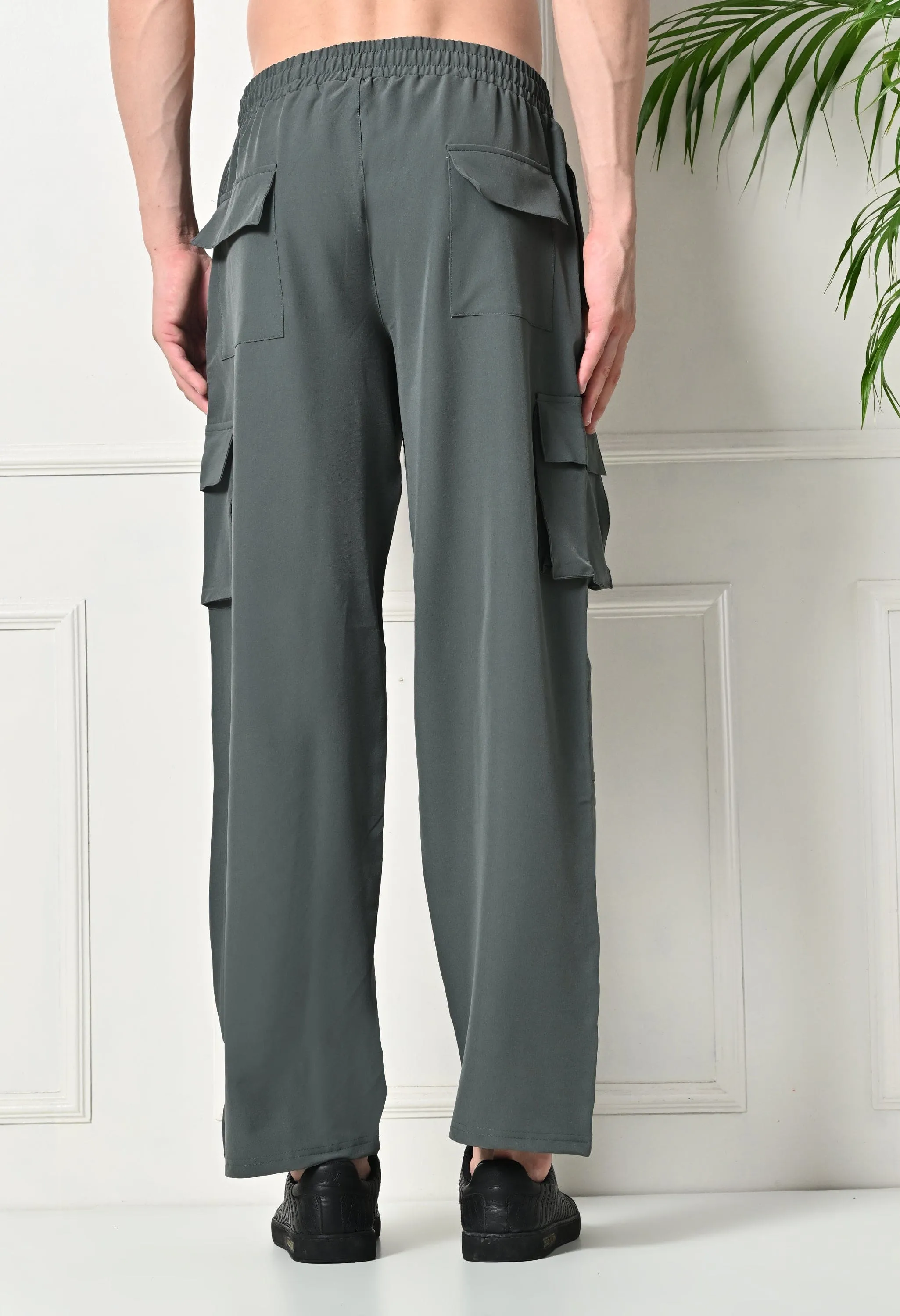 All-Purpose 6-Pocket Cargo Pants - Grey Mesh Comfort