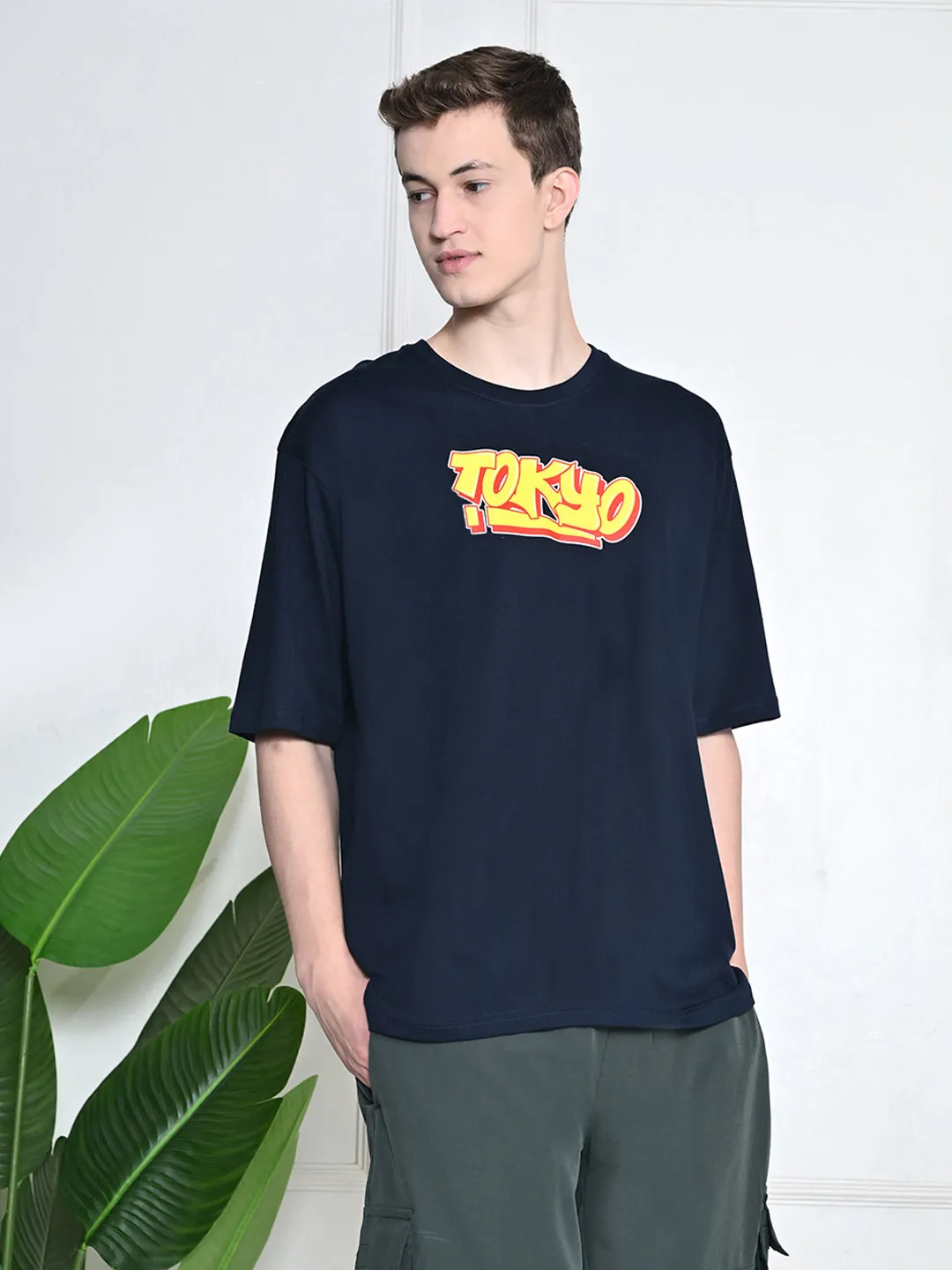 Roomy Comfort Everyday 100% Cotton Tokyo T-shirt ?C Navy Blue